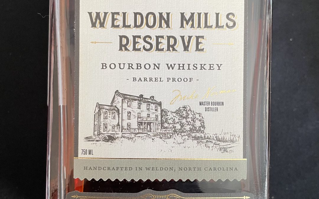 Weldon Mills Reserve Bourbon Whiskey, Barrel Proof $65