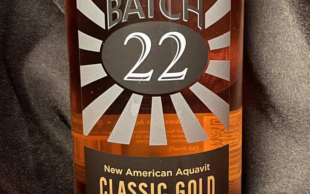 Batch 22 New American Aquavit Classic Gold ($40)