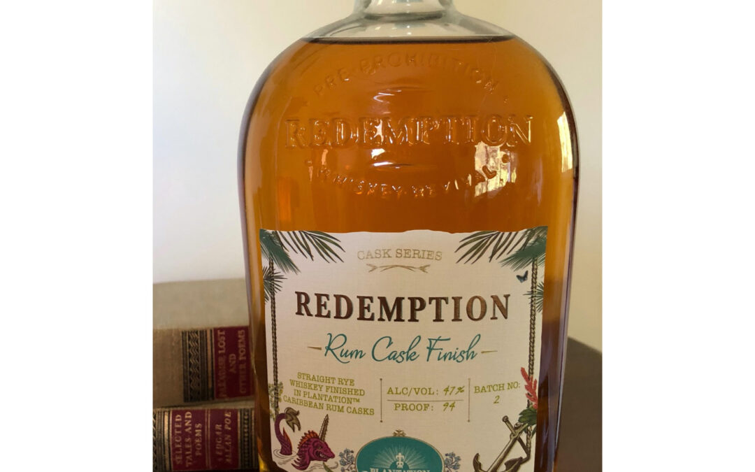 Redemption Rye Whiskey, Rum Cask Finish ($40)