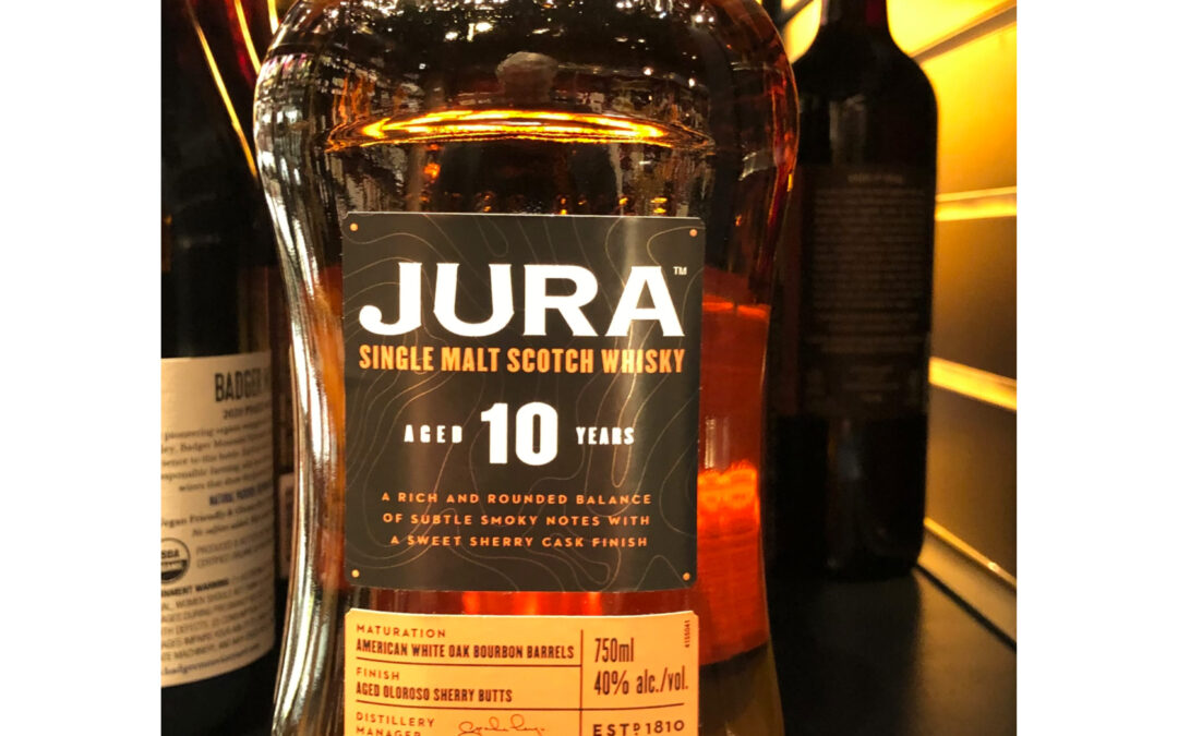 Jura Single Malt Scotch Whisky, 10 Year ($70)