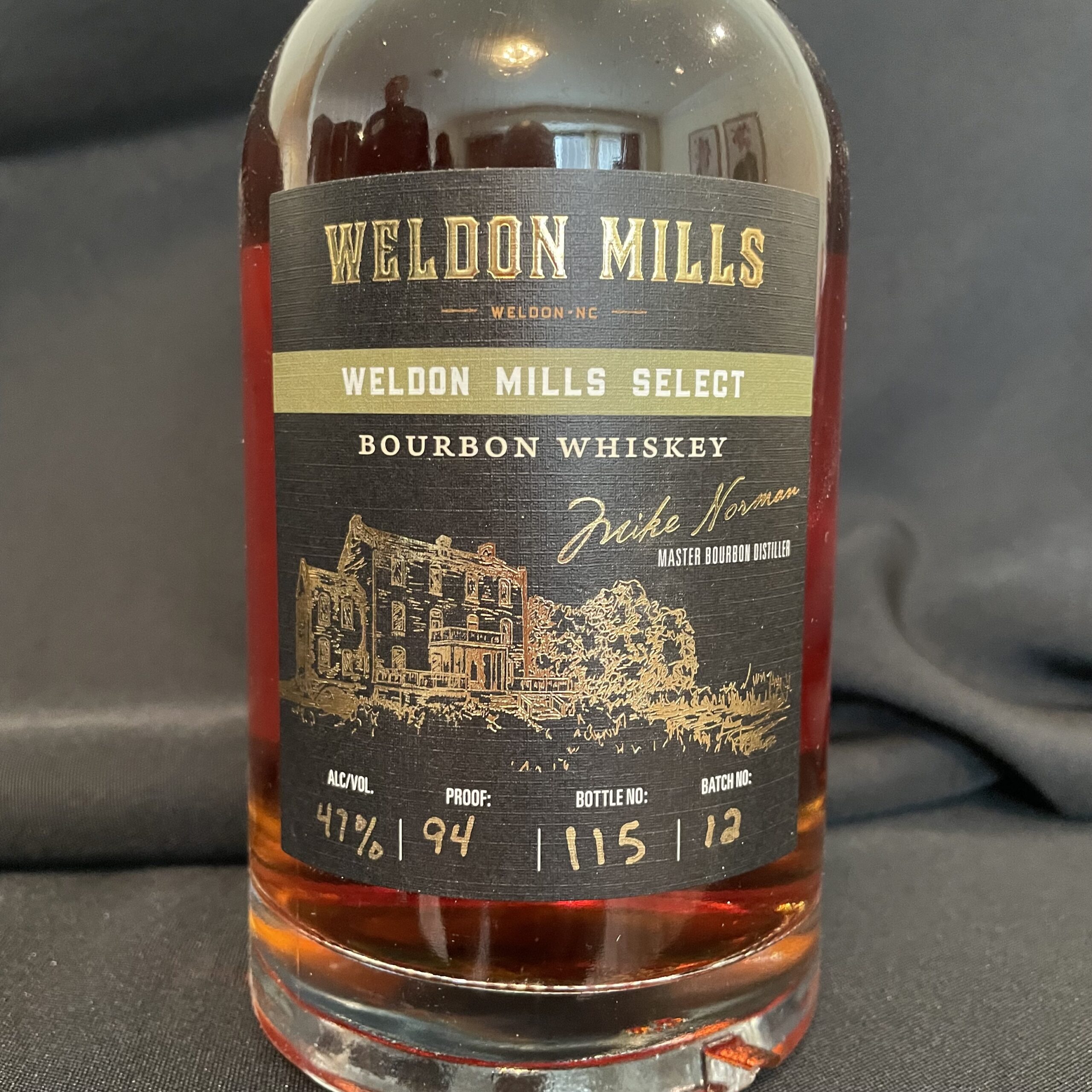 Weldon Mills Select Bourbon Whiskey ($55)