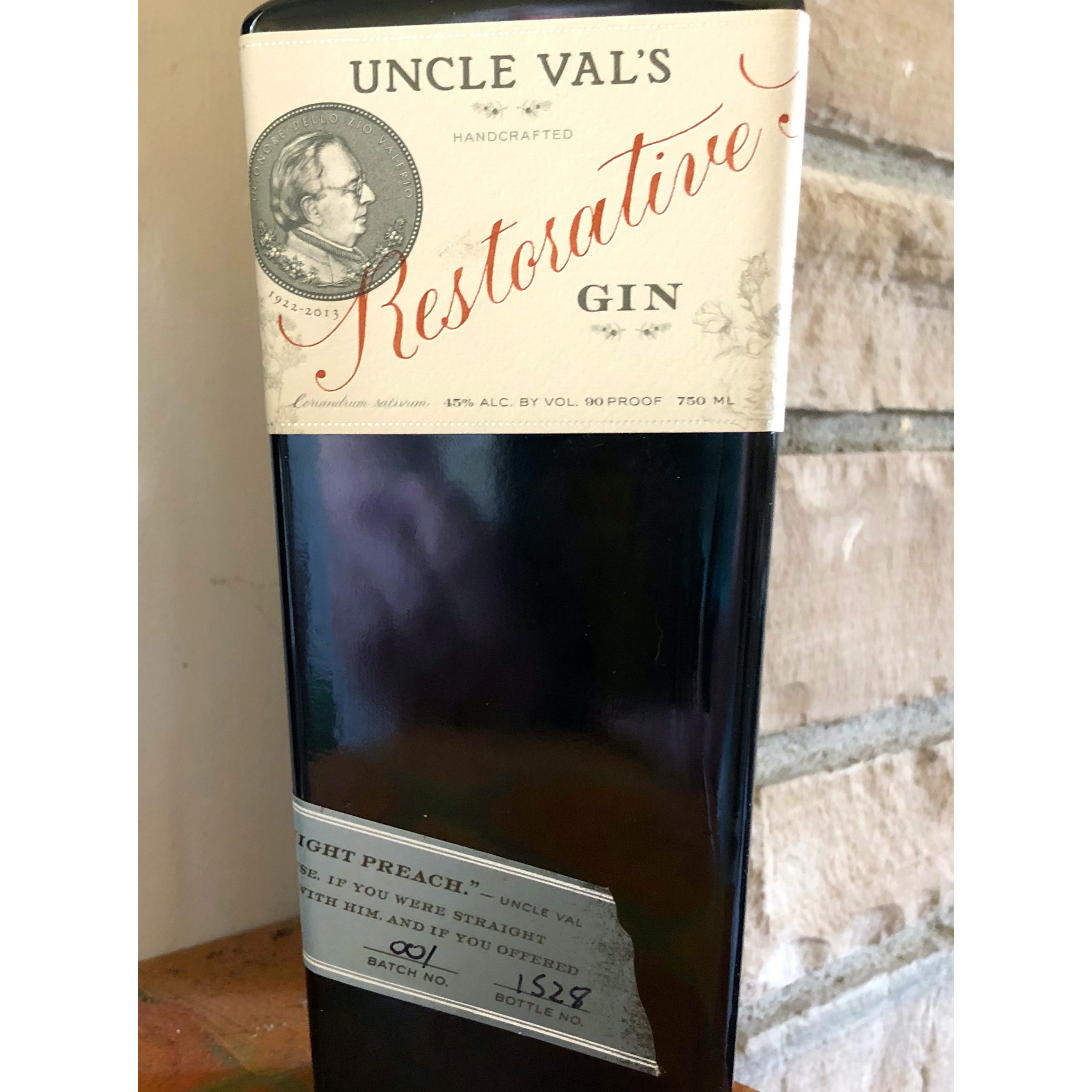 Uncle Val’s Restorative Gin ($46)