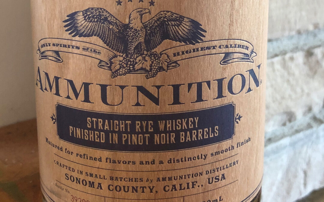 Ammunition Straight Rye Whiskey  ($42)