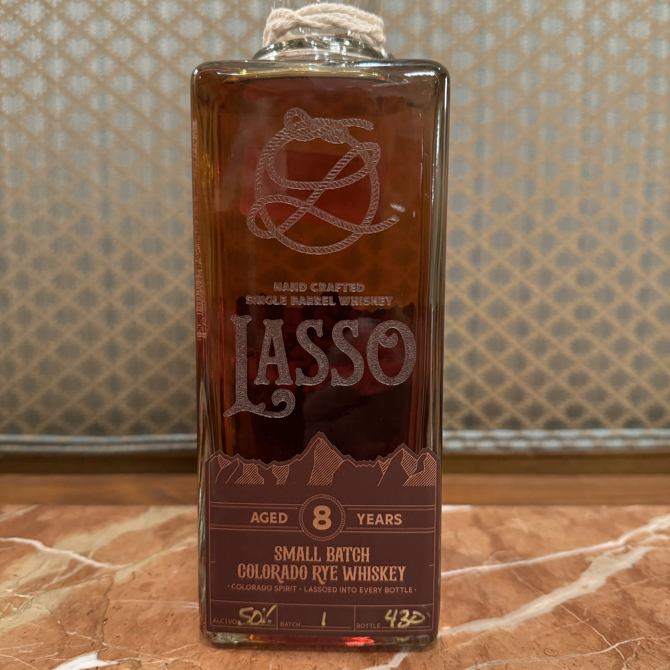 Lasso Colorado Rye, 8 Year ($80)