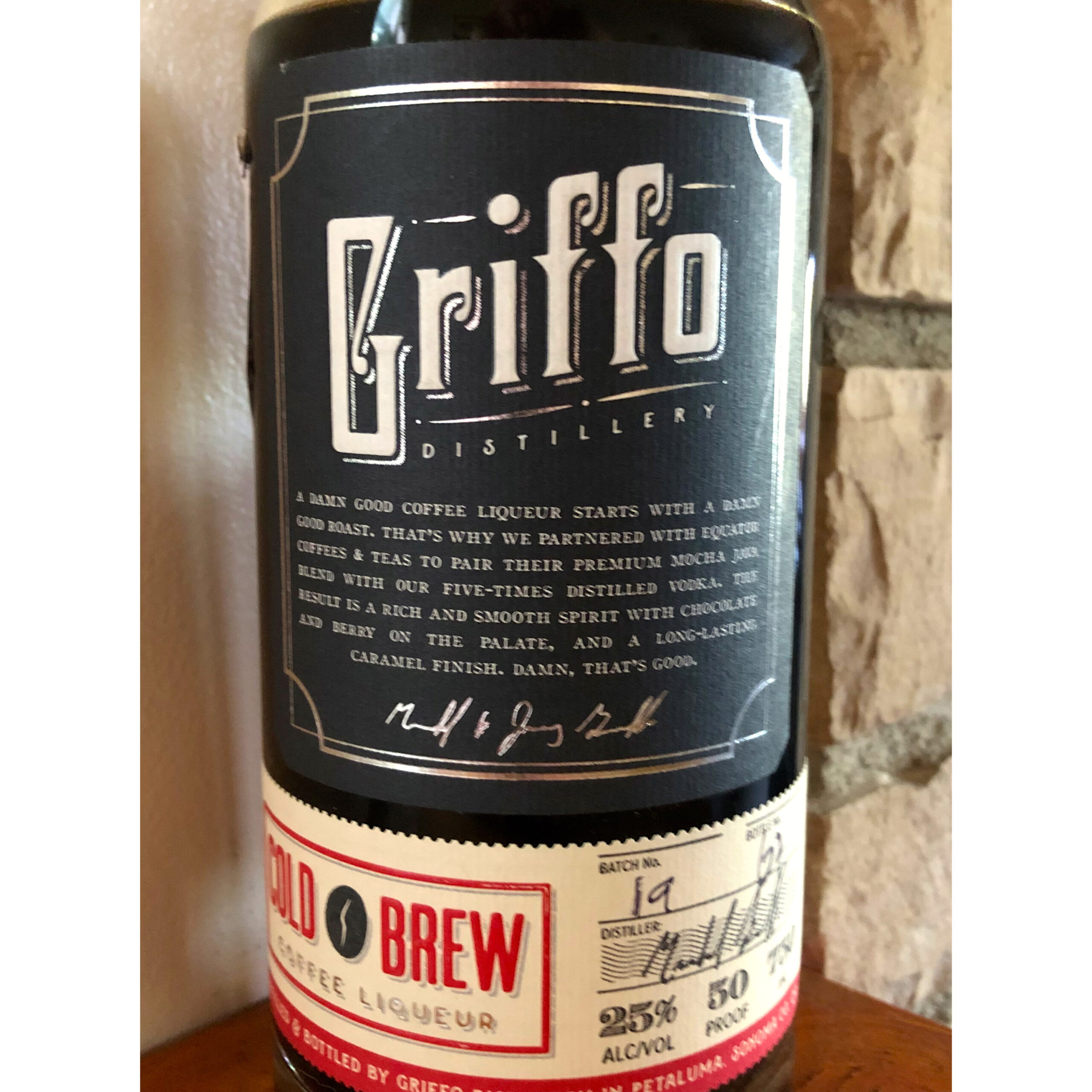 Griffo Cold Brew Coffee Liqueur ($32)