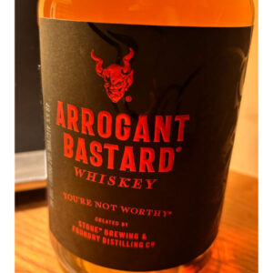 Arrogant Bastard Whiskey ($65)