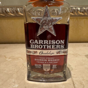 Garrison Brothers “Guadalupe” Port Cask Finished Bourbon ($130)