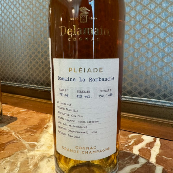 Delamain Cognac, Pléiade Domaine la Rambaudie XO ($250)