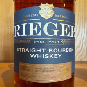 J. Rieger Straight Bourbon Whiskey ($35)